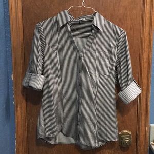 Express Button-Down Pinstripe Shirt